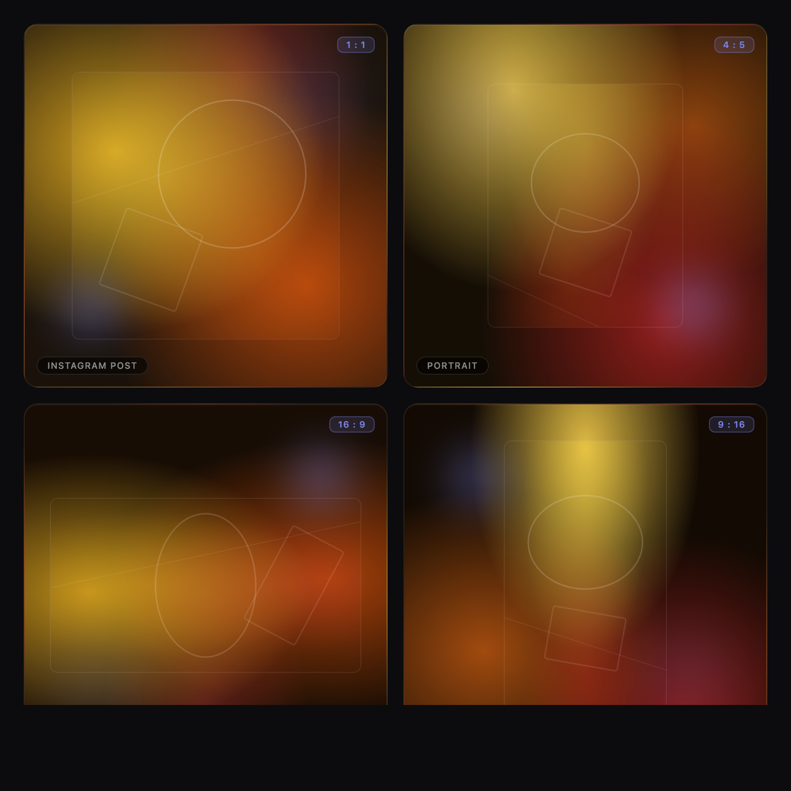 Instagram, LinkedIn, and X assets